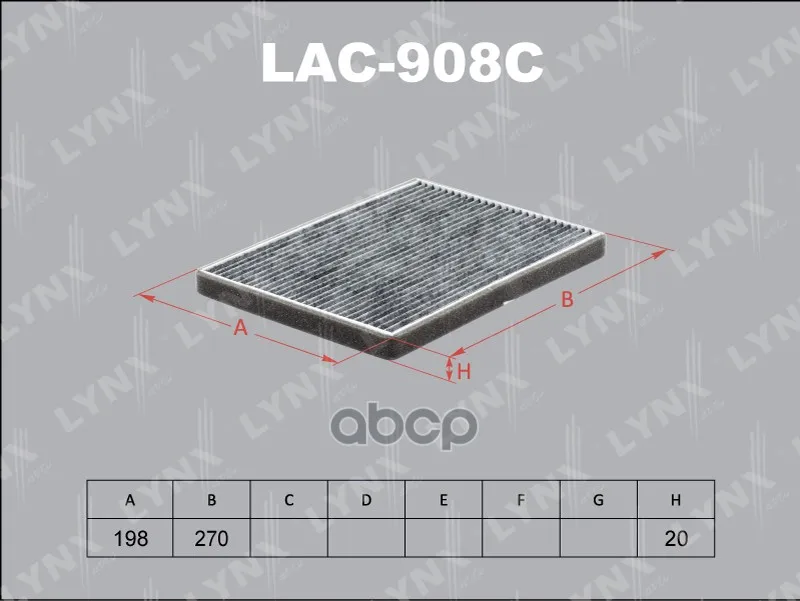 Фильтр Салонный Угольный Подходит Для Suzuki Grand Vitara 05 Lac-908c LYNXauto арт. LAC-908C Фильтр Салонный Угольный Подходит Для Suzuki Grand Vitara 05 Lac-908c LYNXauto арт. LAC-908C