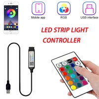 mini 324key bt usb rgb remote wireless led controller dimmer dynamic mode bluetooth for multicolor changing tv backlight