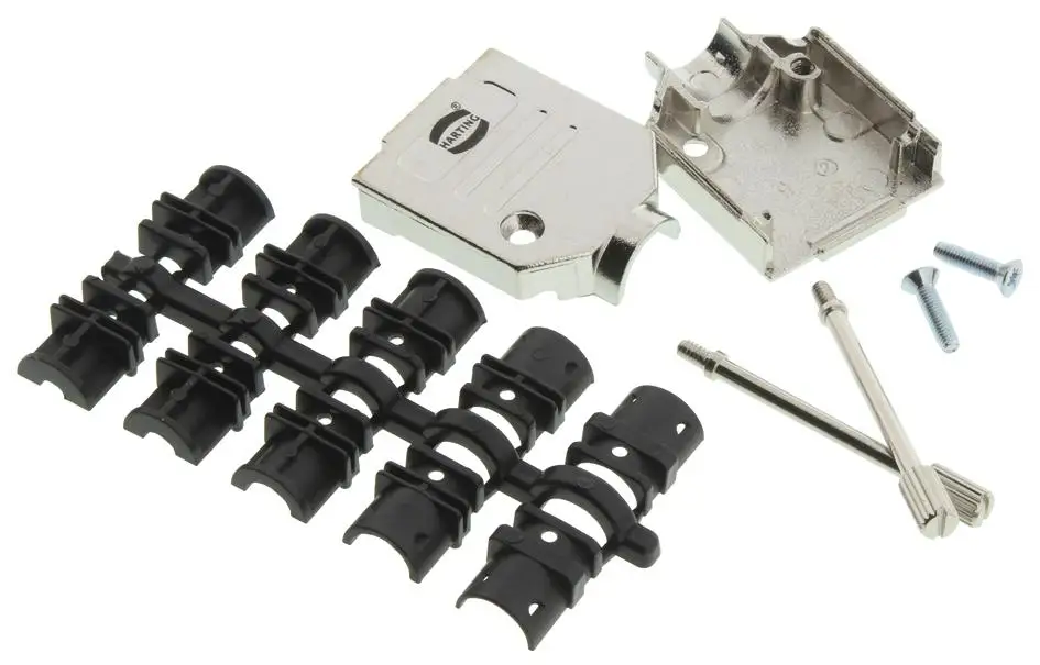 

Harting 09670090343 D-Sub Backshells 9P DSUB металлический верхний вход