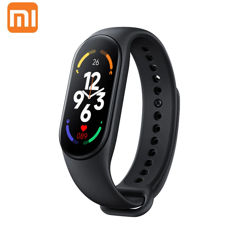 

Смарт-часы Xiaomi Mi Band M7 для мужчин и женщин, спортивный фитнес-браслет с шагомером, Пульсометром