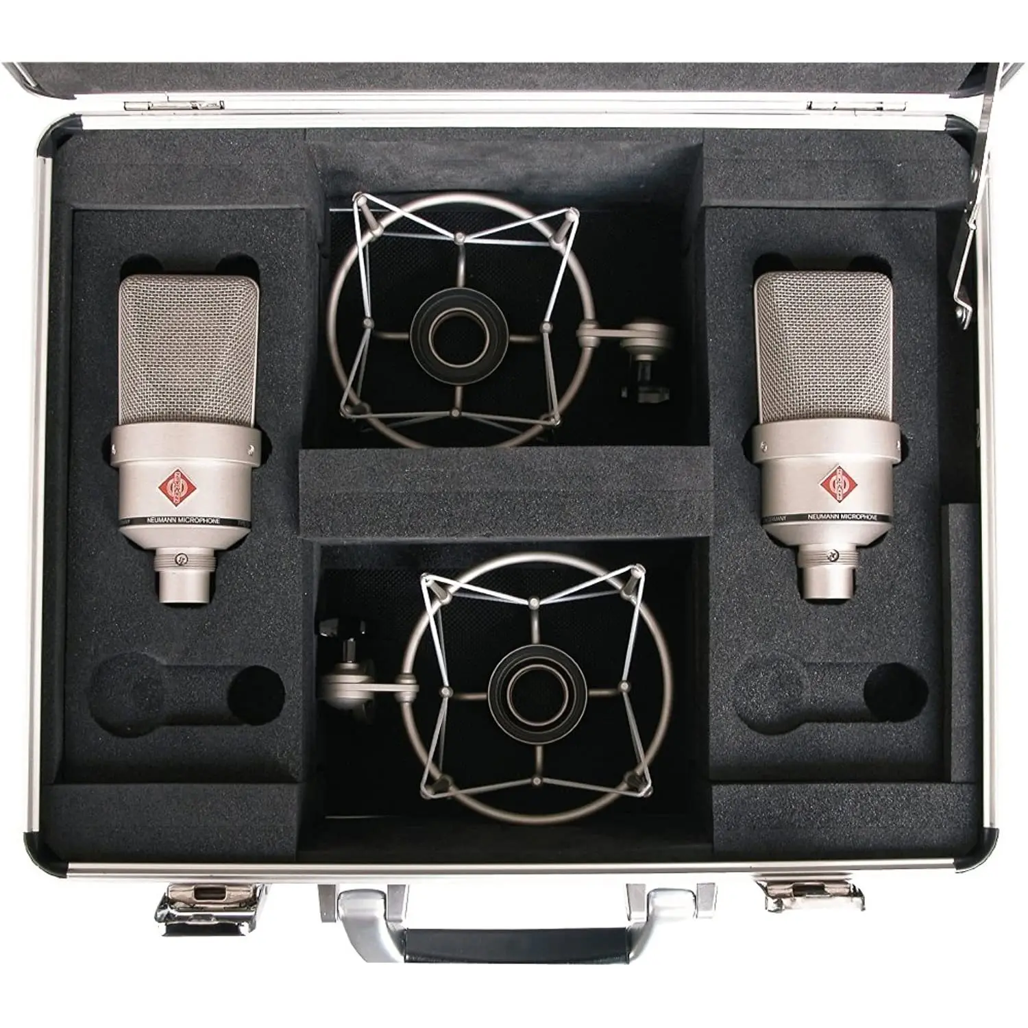 

Пара атласных никелевых микрофонов Neumann Tlm 103
