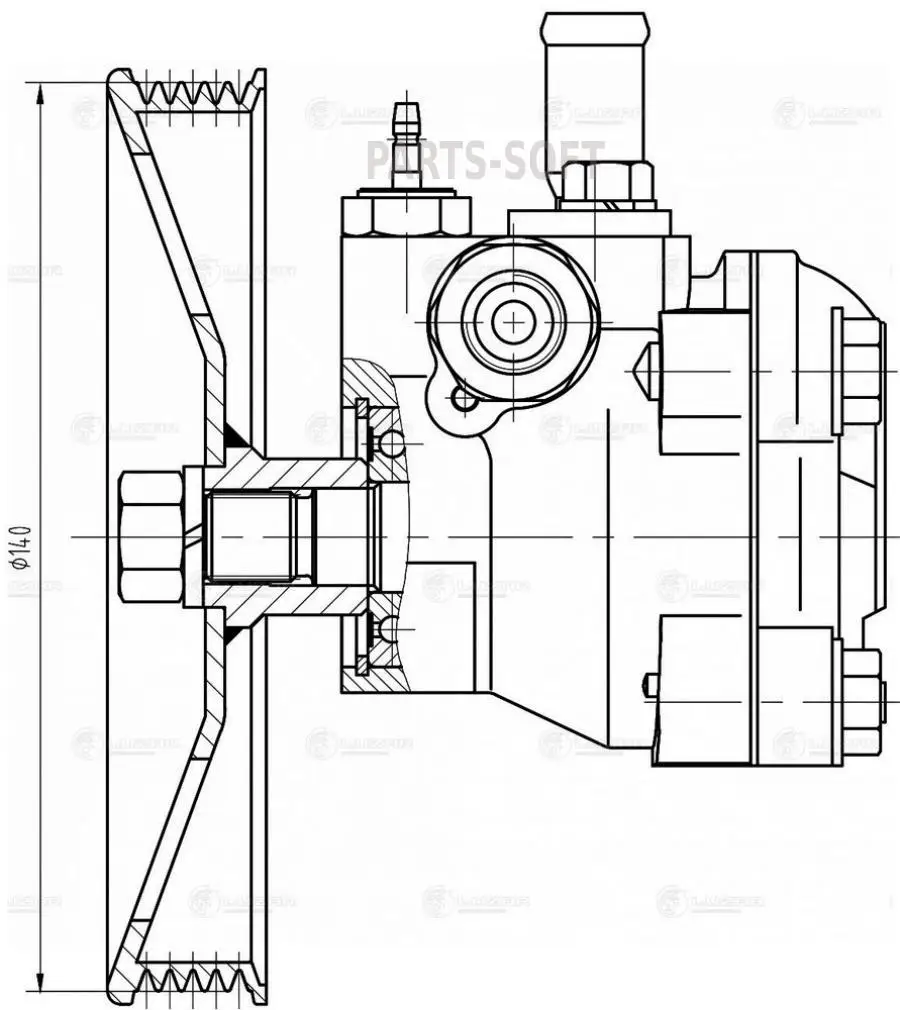 LUZAR LPS 0808 Насос ГУР