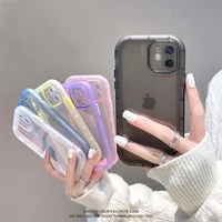 new full lens transparent protection phone case for iphone 13 pro max 11 12 pro max x xs max xr airbag shockproof clear cover