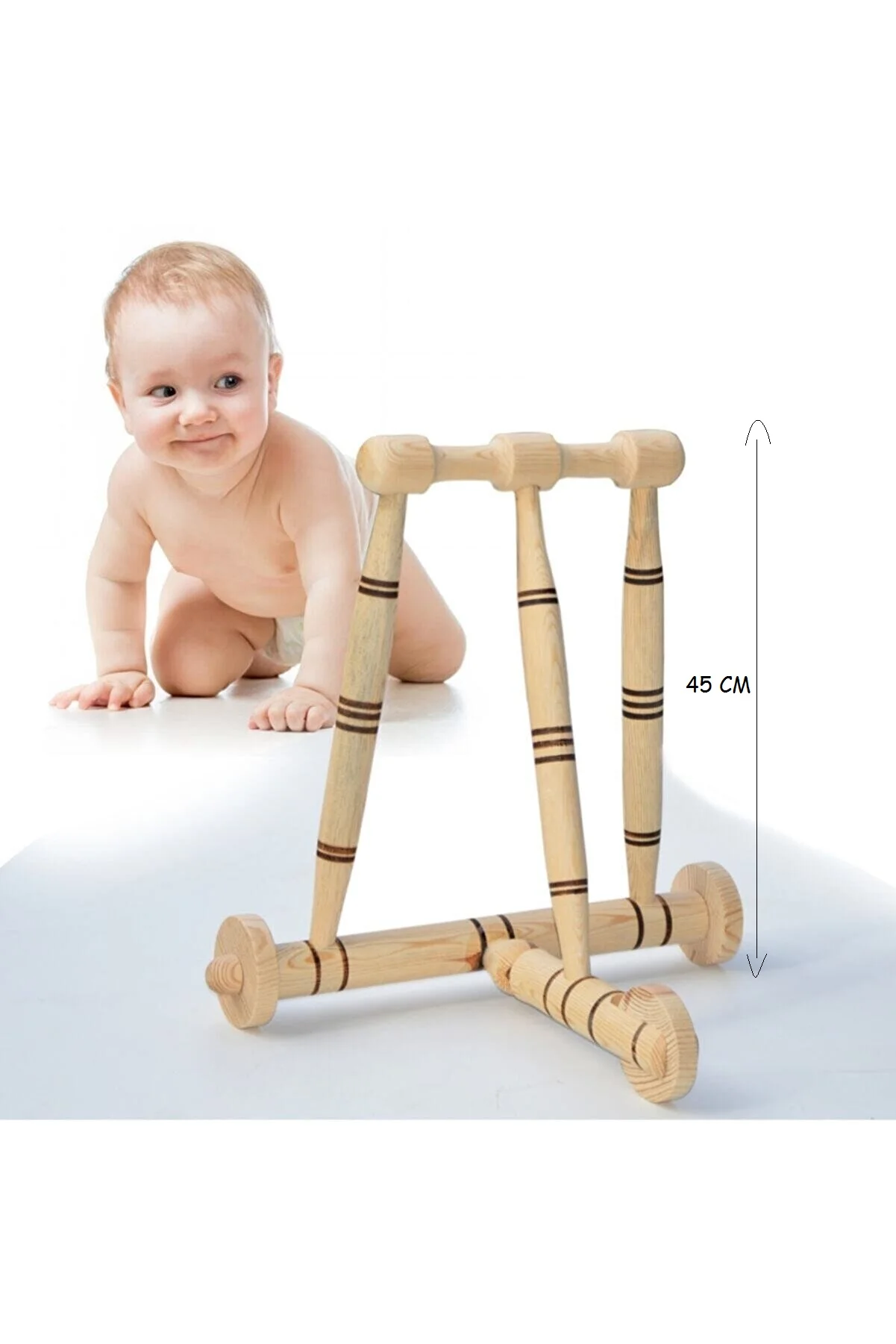 

Деревянная коляска для первых шагов, Обучающие ходунки, детская игрушка, ходунки, детская коляска, игрушки для малышей от 10 до 24 месяцев, натуральная сосна для здоровья