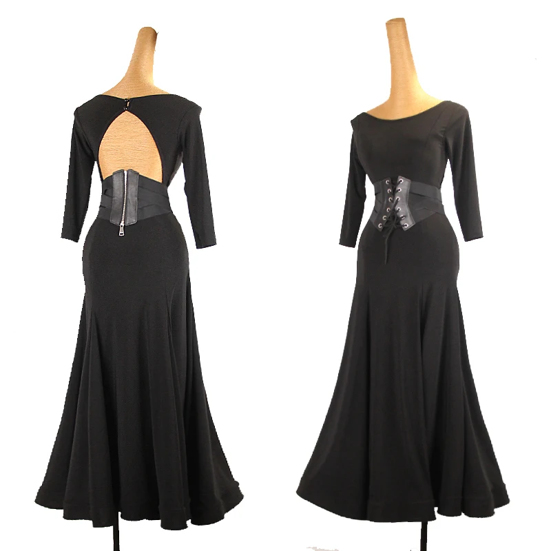 

Modern Dance Dress Women Standard Dance Practice Clothing Professional Ballroom Dance Competition Costumes Waltz Outfits DQL7525