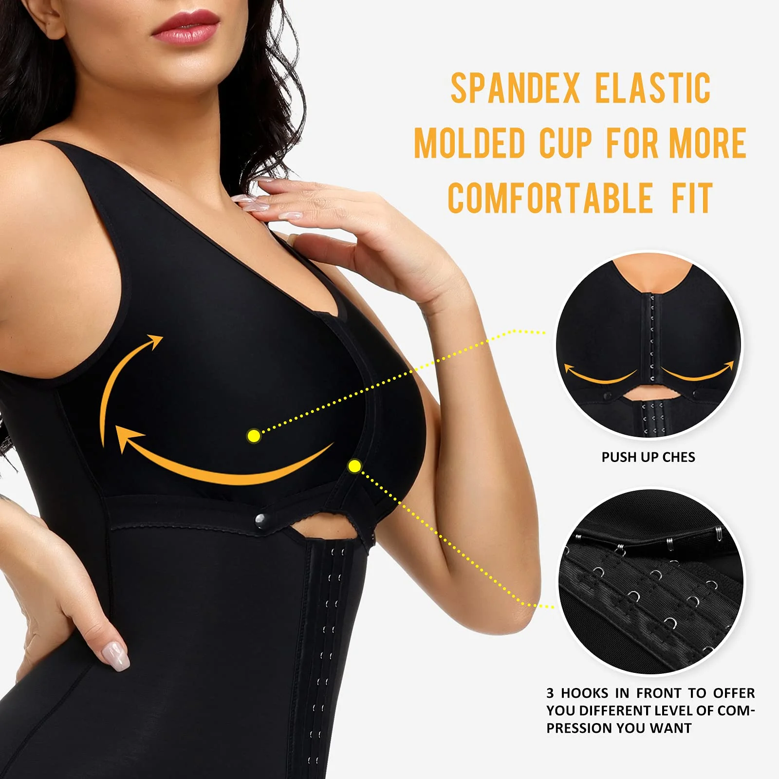 Fajas Colombianas Reductoras Y Moldeadoras Bra Shapewear for Women Full Body Shaper Waist Trainer Bodysuit Compression Garment