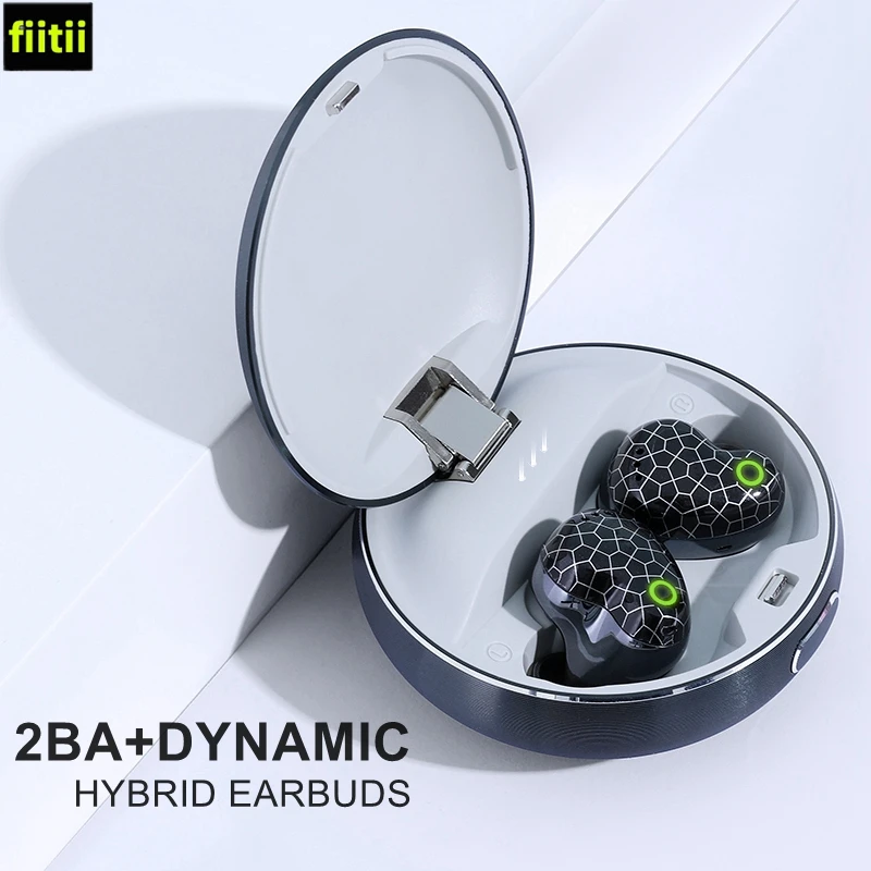 

FiiTii by MIFO HiFiPods True Wireless Earbuds Active Noise Cancelling Wireless Earphones Bluetooth 5.2 APTX 6Mics Triple Driver