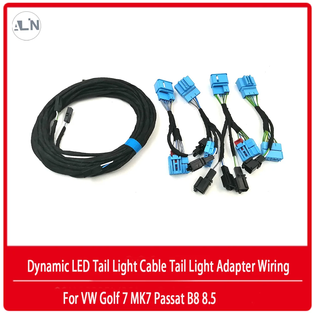 

For VW PASSAT B8 8.5 Golf 7 MK7 R Mounting Golf 7.5 2017 Flowing Water Dynamic Sequential Taillight Cable Wire Harness Adapter