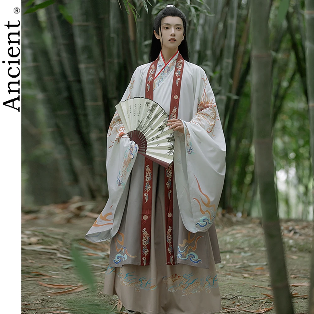 

Chinese Style Traditional Hanfu Tang Dynasty Folk Dance Costumes Retro Fashion Swordsman Fusion Hanbok Cosplay Personality Man