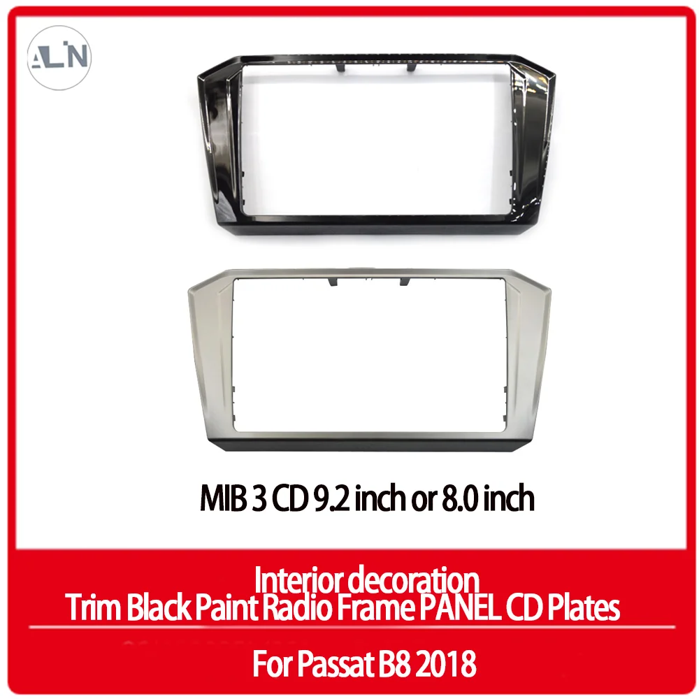 

MIB 3 CD 9,2 дюйма или 8,0 дюйма отделка коробки черная краска радио рамка панель CD пластины для Passat B8 2018 внутреннее украшение