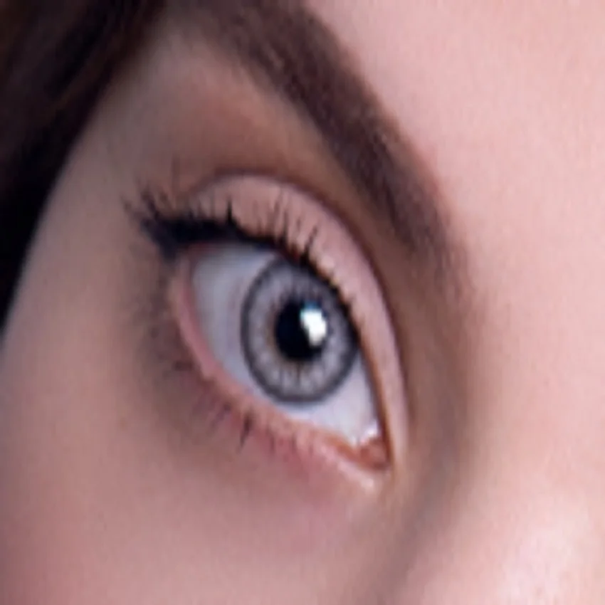 Цветные контактные линзы DOX EDG_L.GRAY 1 шт. R 8 D 14.3 серый+ подарок контейнер для