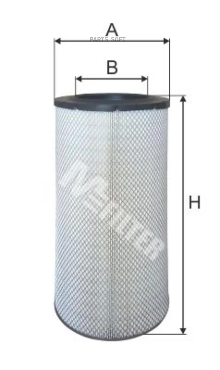 A596_фильтр воздушный! H597 d149 Cum ISM,ISX, DD, Cat C15/FRL/Peterbilt