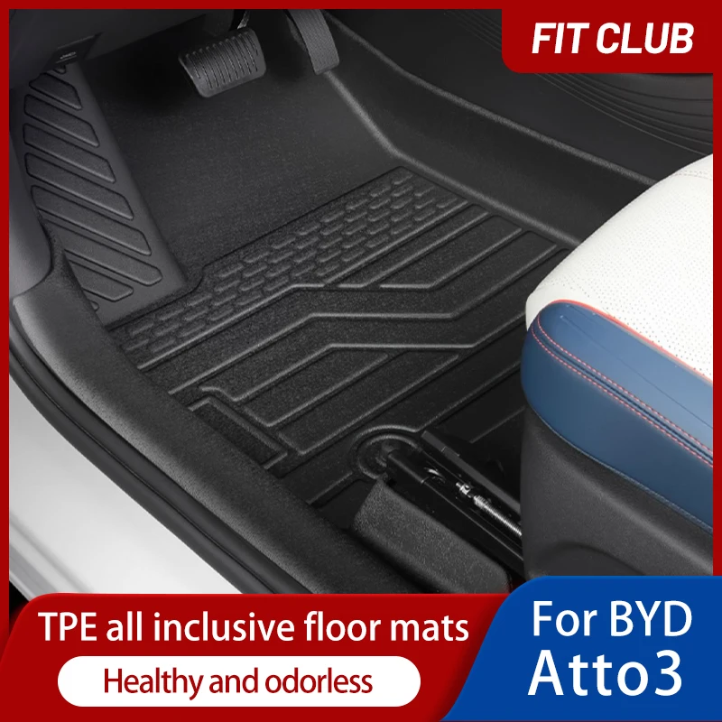 

Car Floor Mats for BYD Atto 3/plus 2022 Non-Slip Floor Liners Waterproof All-Weather Durable TPE Floor Liners special foot pad