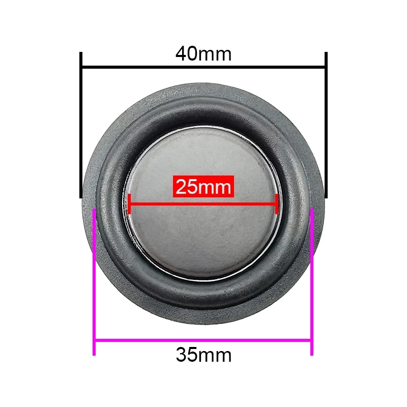 

Wholesale 100pcs/Lot Rubber Bass Radiator Passive Radiator Speaker Woofer Vibration Membrane