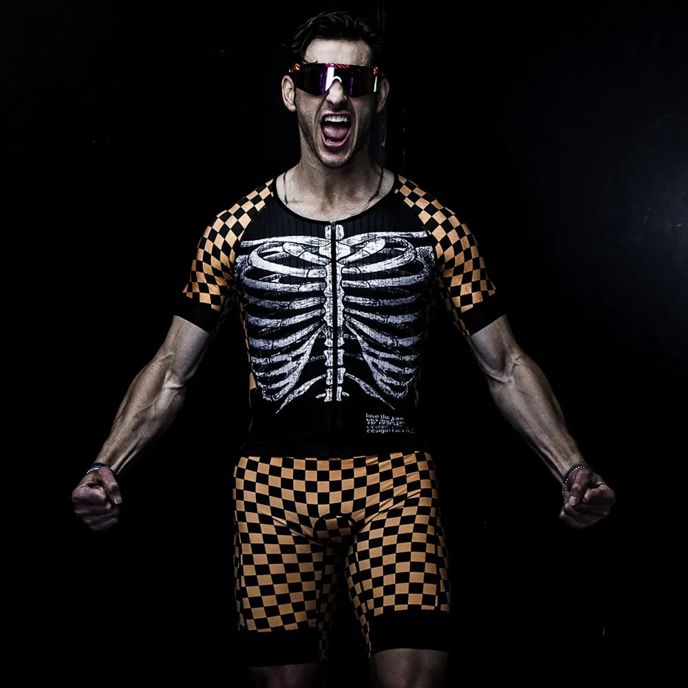 Мужской комплект одежды для велоспорта Love The Pain из Джерси с коротким рукавом