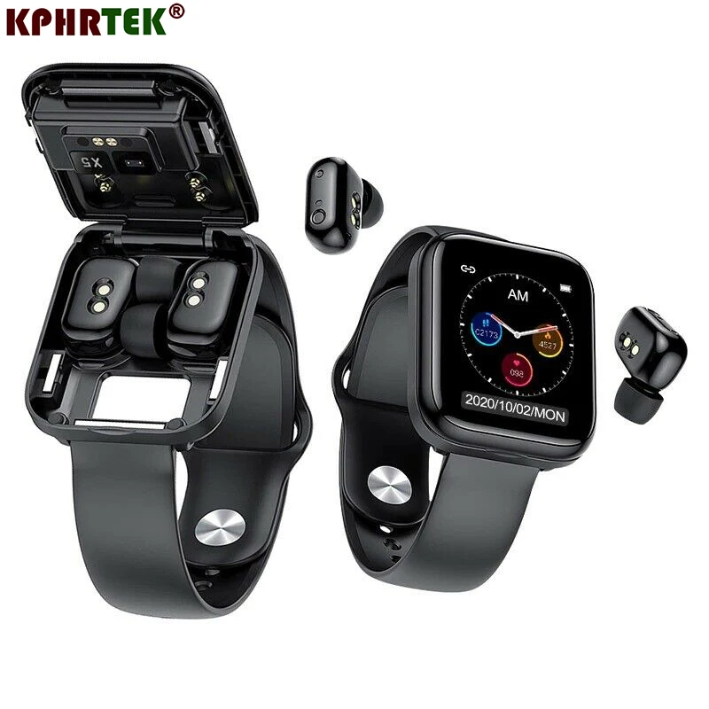 

X8 headset smart watch two-in-one X5 upgrade version ultra-thin 1.69 full-touch large screen IP67 waterproof metal shell