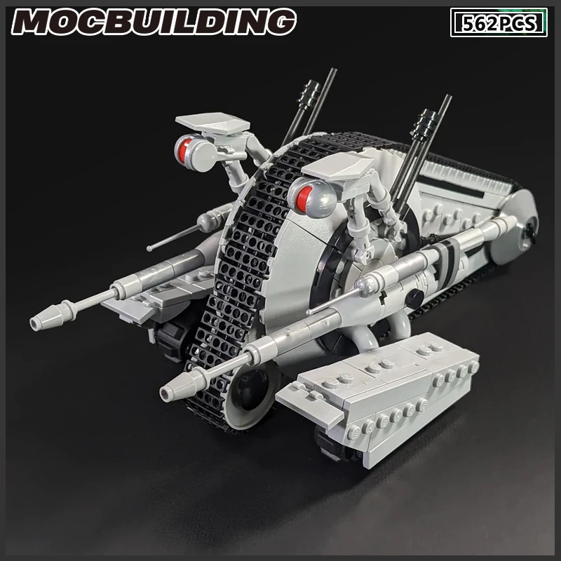 

_ Танк со спиралью Moc, строительный блок, штурмовая машина с тремя углами, тяжелые брони, оружие «сделай сам», кирпич, подарок на день рождения...
