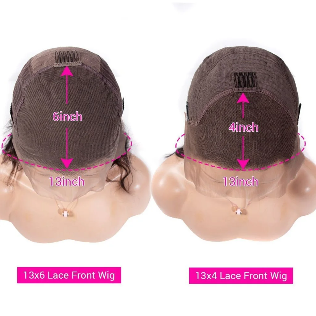 Funky Girl 99J Бордовый 13x4 Объемная волна Парик из натуральных волос на кружеве спереди