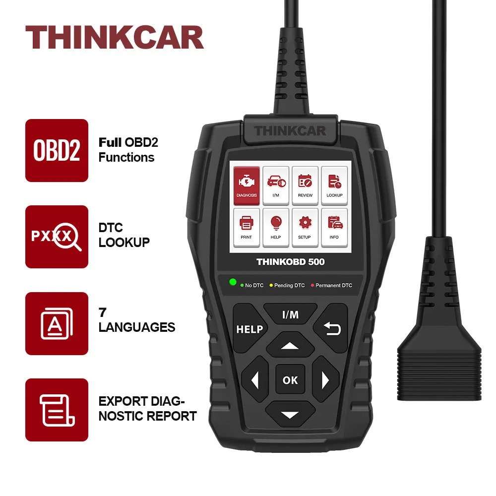 

THINKCAR THINKOBD 500 OBD2 автомобильный сканер OBDII автомобильный диагностический инструмент pk cr3001elm327 считыватель кодов OBD 2 Автомобильный диагностиче...