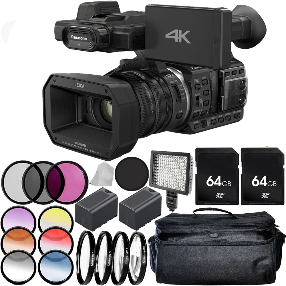 

Panasonic HC-X1000 4K DCI/Ultra HD/Full HD Camcorder Advanced Package with 2 Extra Batteries