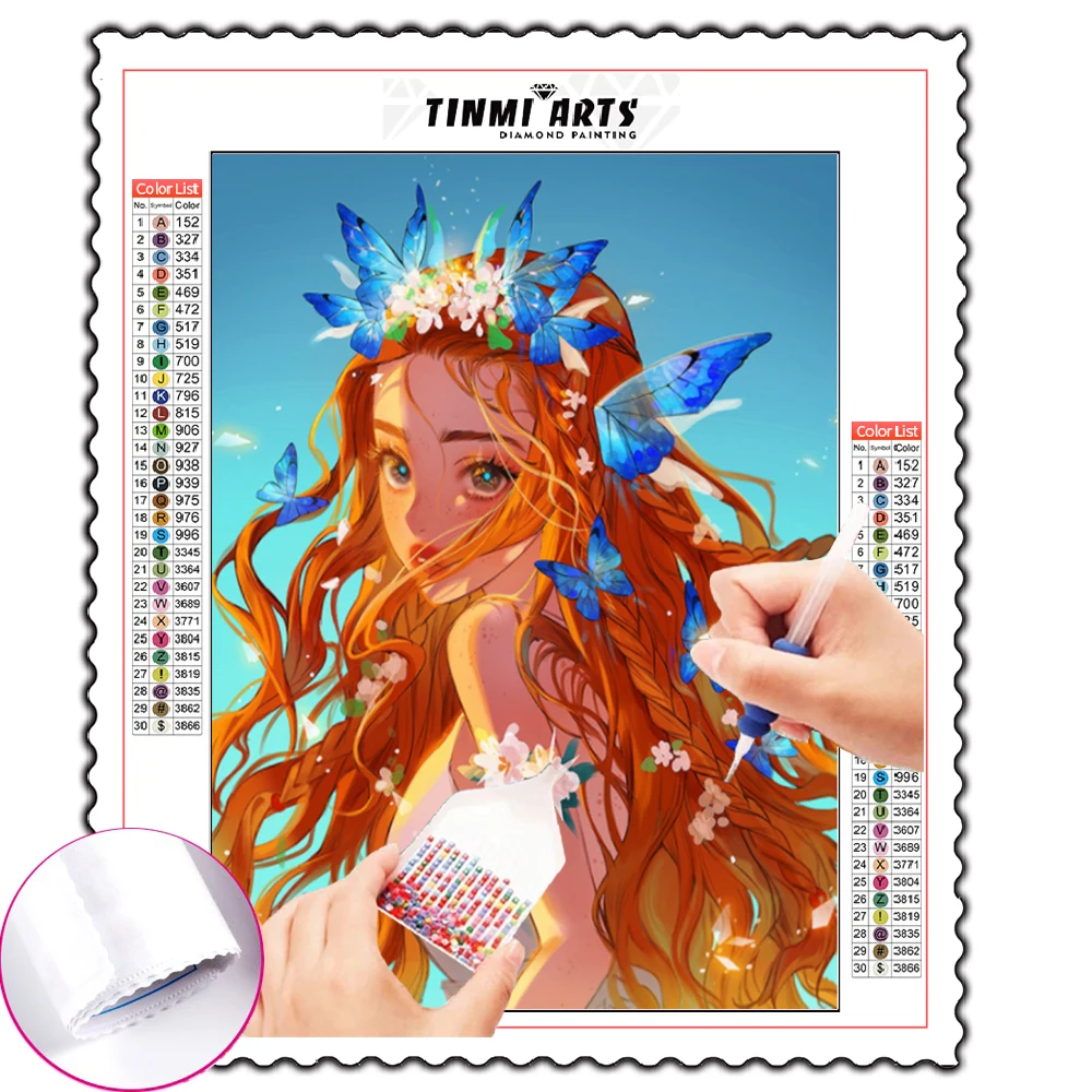 

DIY 5D Diamond Painting Anime Cartoon Girl Cross Stitch Kit Full Drill Embroidery Mosaic Art Picture of Rhinestones Gift