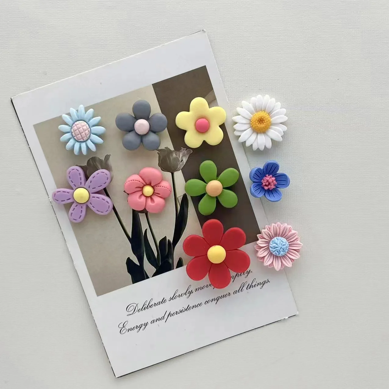 

Магниты для холодильника Kawaii Flower из 10 штук