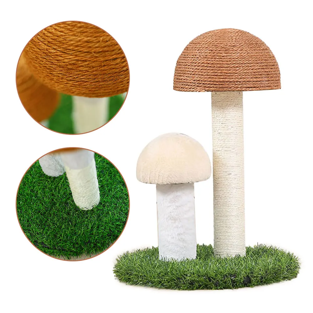 Здоровье домашних животных: Когтеточка для кошек с сизалевыми грибами и травяным