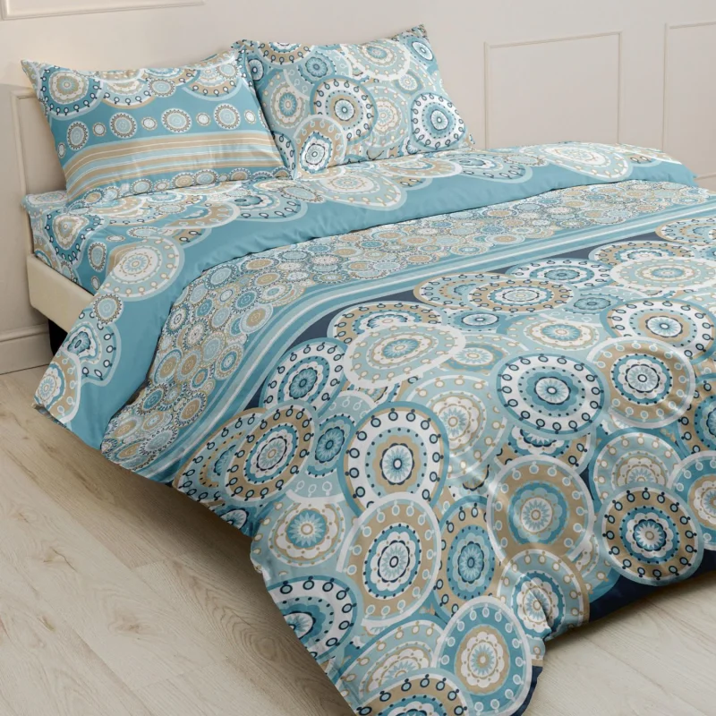 КПБ Бязь Постельное белье из Шуйской бязи - Тарелочки 20520-1 Размер: 2 спальное с