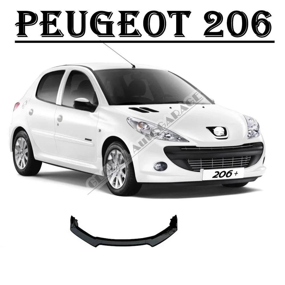 

Для PEUGEOT 206 накладка на передний бампер губа 2000-2013 пианино глянцевый черный разделитель диффузор универсальный спойлер бампер