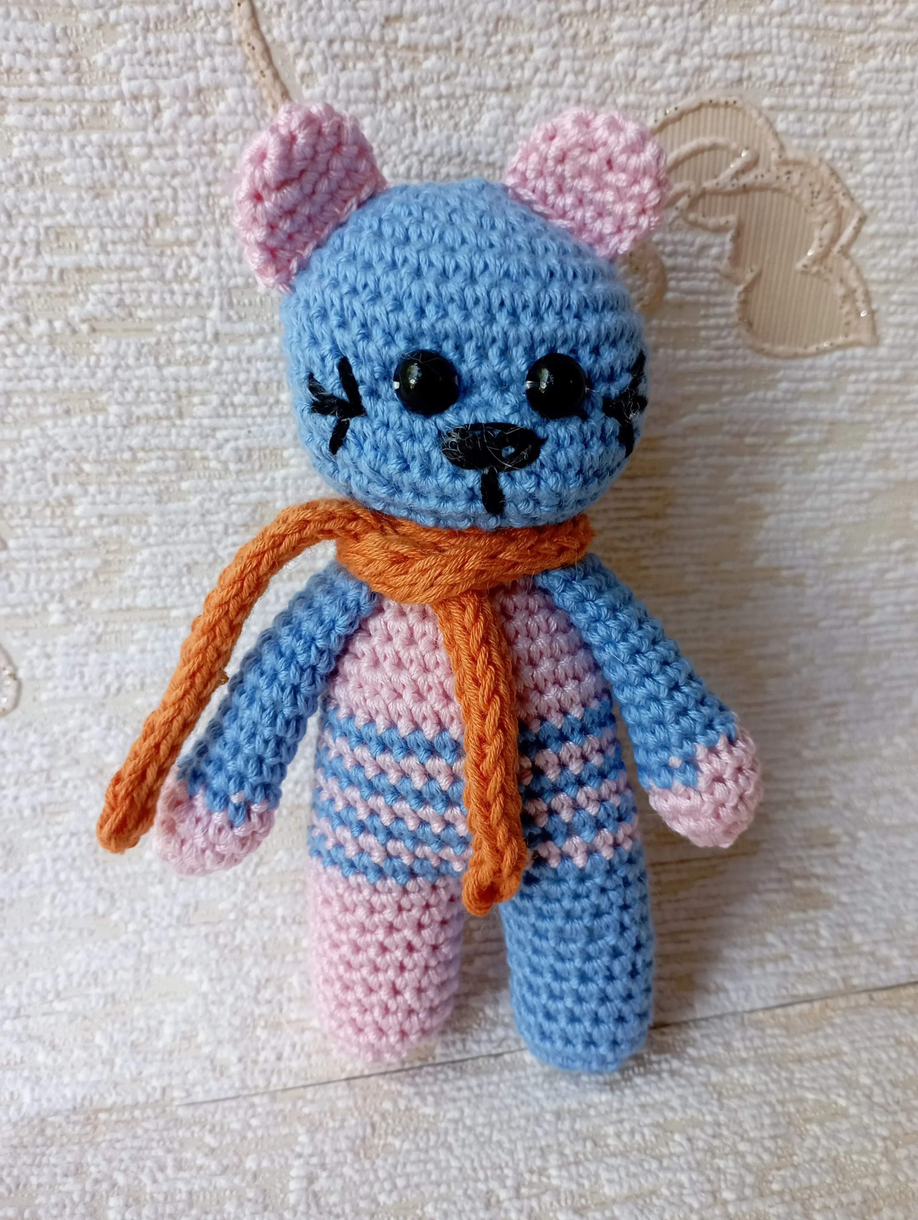 Мишка амигуруми крючком