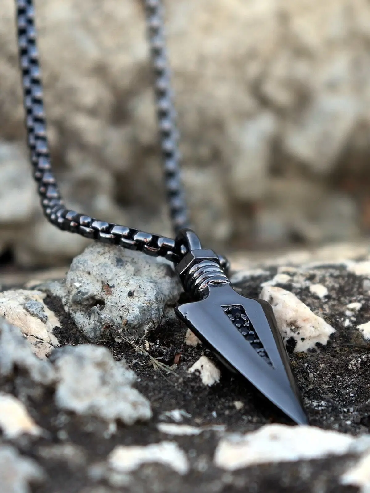 Мужское копченое ожерелье Triagle Arrowhead (копченое)