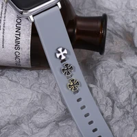 cross pendant watch strap drop nails for apple watch enamel dripping oil creative watch brand nail fashion party jewelry gift