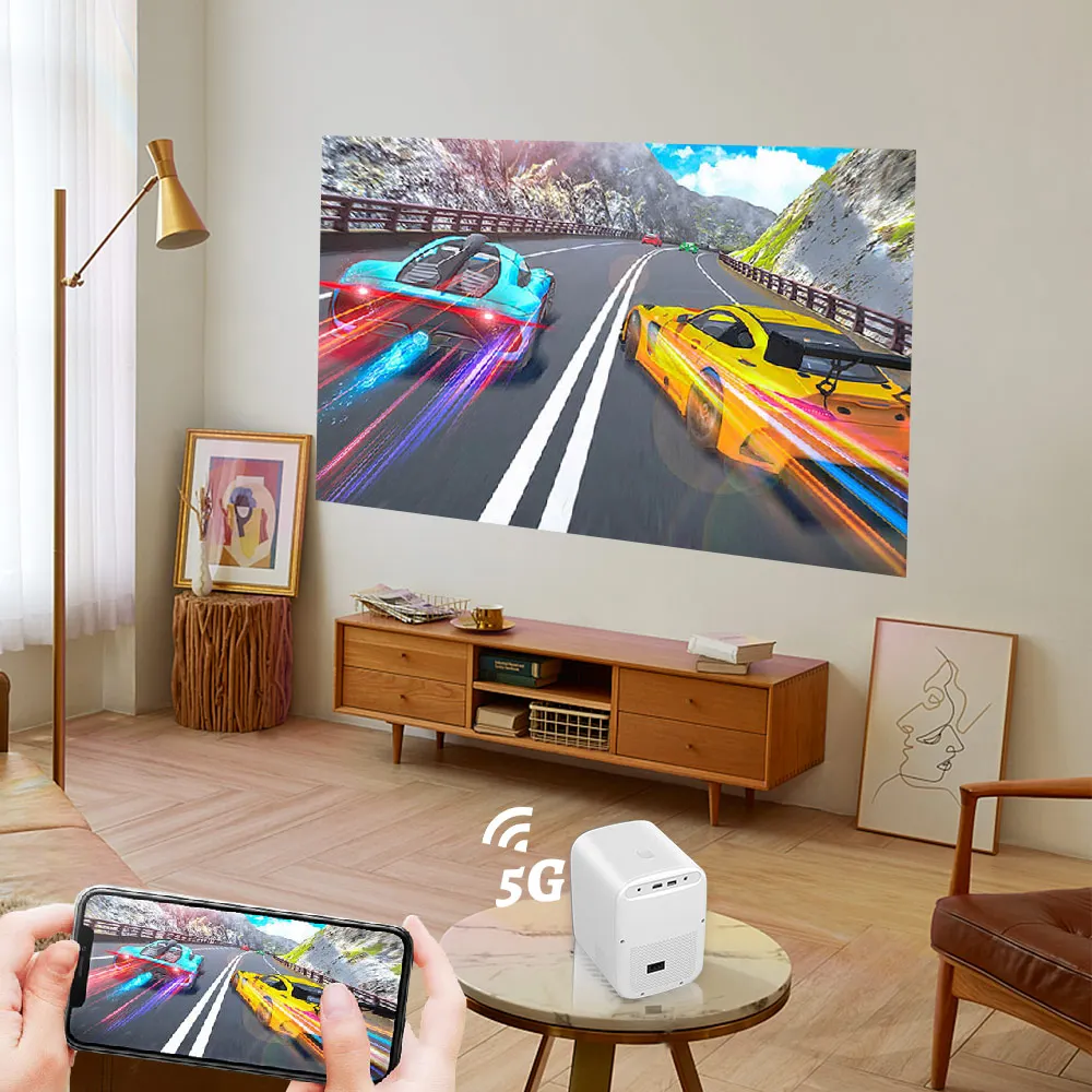 Everycom L8A L8W светодиодный проектор Full HD Домашний кинотеатр 6000 люмен проекторы WIFI