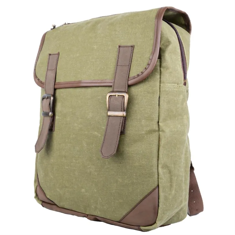 

Vintage Leather Canvas backpack Men's backpack women school backpack school bag Vintage Outdoor Men Rucksack Style