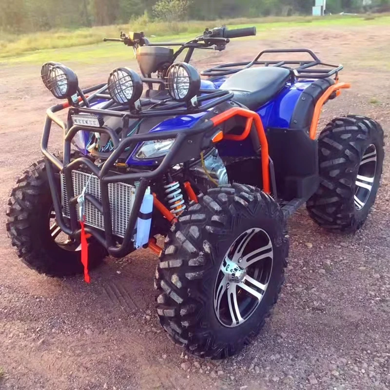 

4x4 четырехъядерный сельскохозяйственный 250 куб. См 400 куб. См грузовая ферма с прицепом и вилочным погрузчиком, фронтальный погрузчик для взрослых Atv