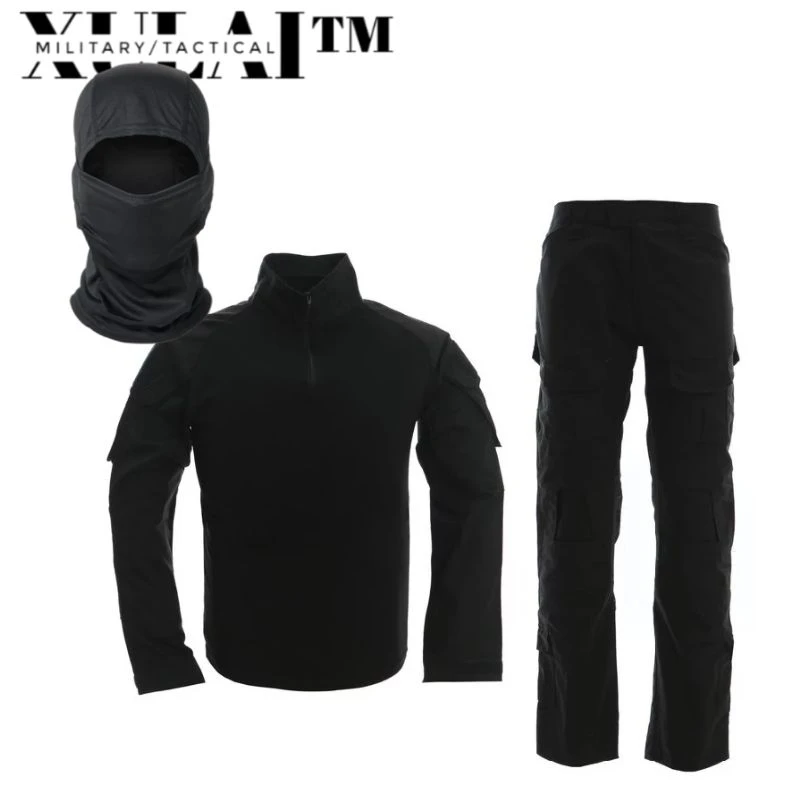 Tactical Suit Tactical Clothing Black Camouflage Suit  For Men