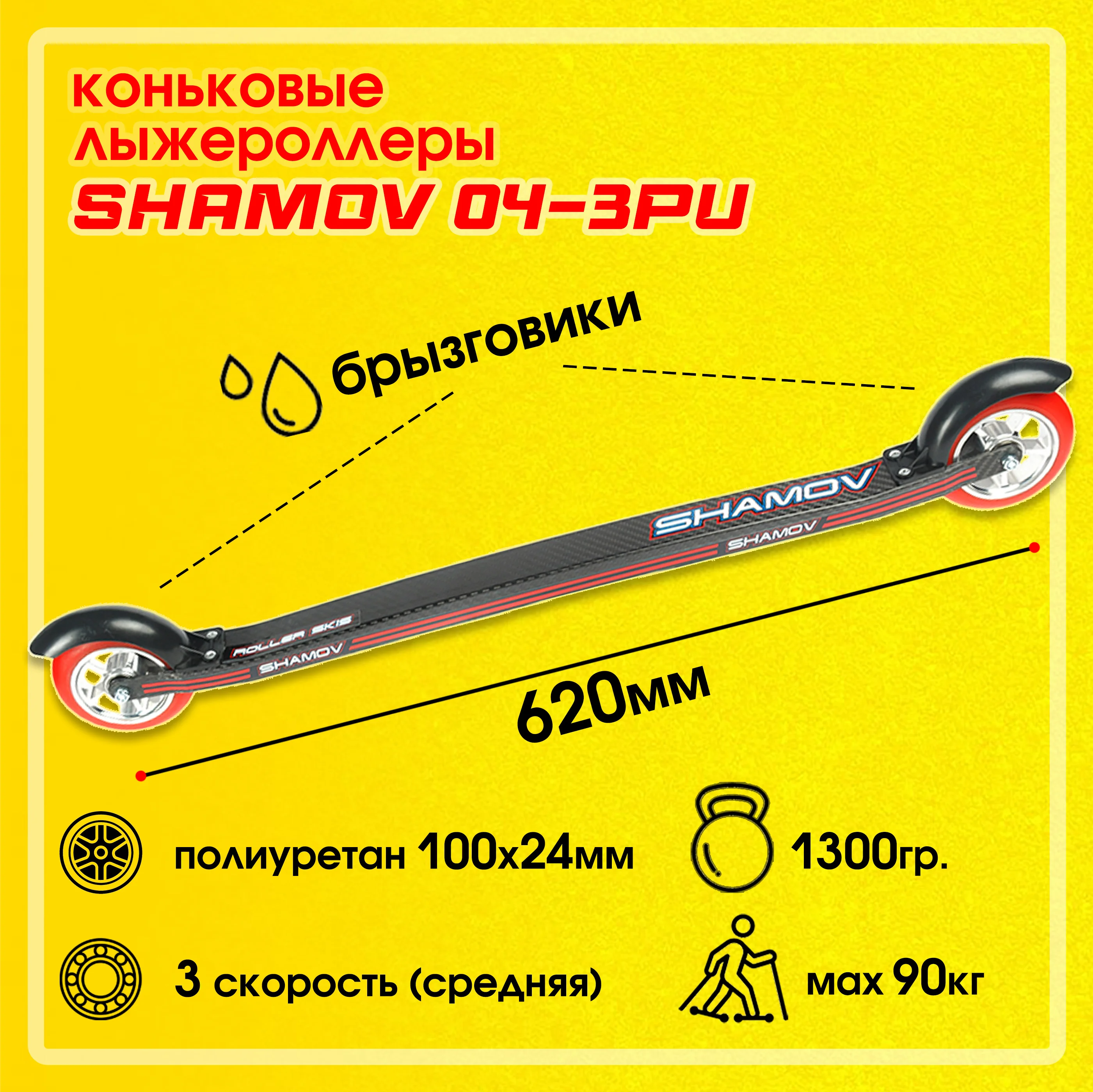 Рисунок 6 - Лыжероллеры коньковые Shamov 04-3PU