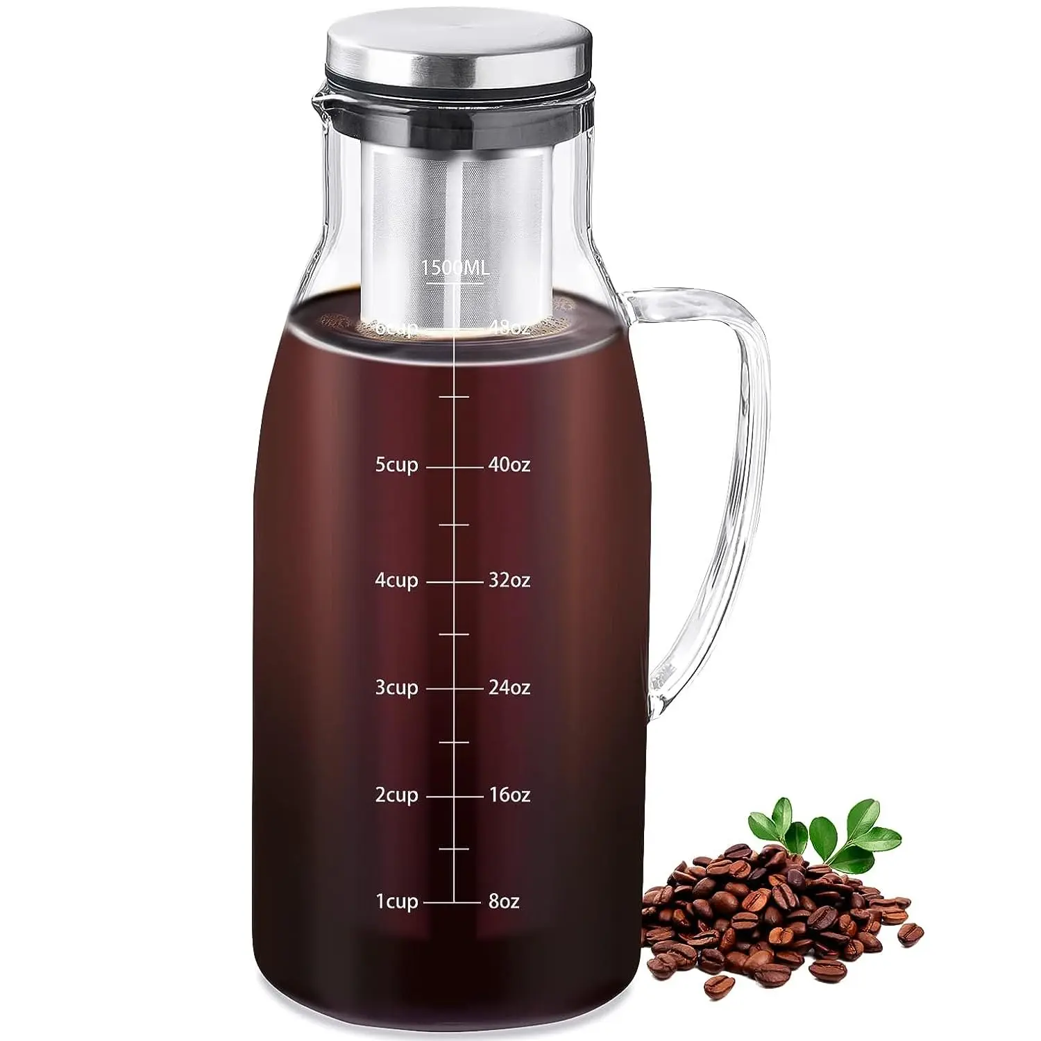 Кофеварка для холодного заваривания чая Pokaro Tea Cold Brew Кофейник 1500 мл и