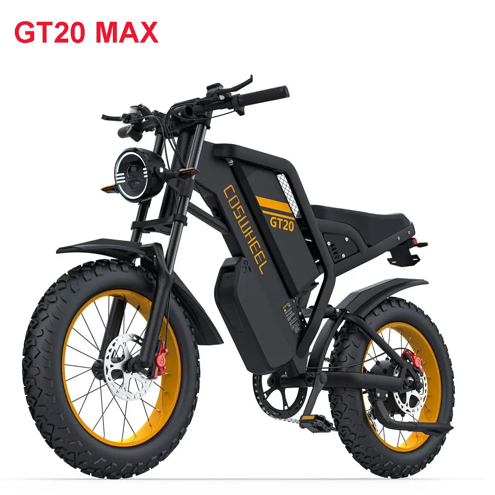 Coswheel GT20 MAX EBIKE 2000 Вт 60 В 40 Ач Fat Tire Мощный электрический велосипед SAMSUNG BATTERY CELL Dual