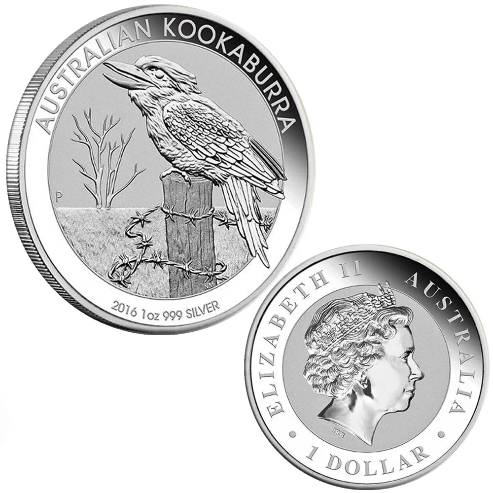 

2016 серебряные монеты Kookaburra 1 унция австралийская памятная монета коллекция подарок без магнита