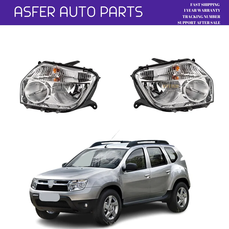 

Headlight For Duster 2010-2013 White Pattern Manuel Left Right Side High Quality Fast Shipping Oem 260100067R 260600069R