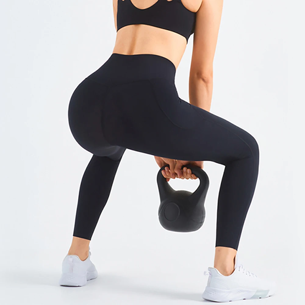 Vnazvnasi Yoga Pants With Pocket High Waist Butt Lift Leggings Elastic Training Workout Sport Leggings Traceless Yoga Leggings