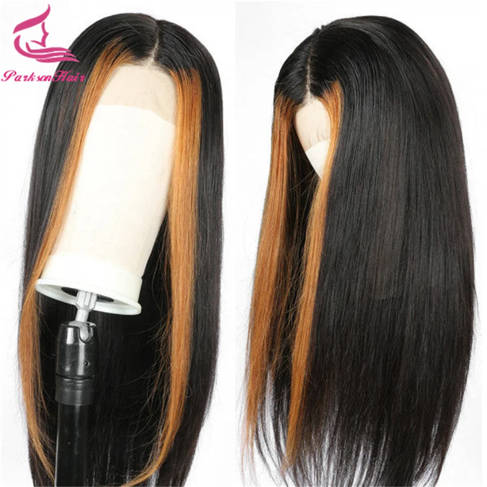 

Highlight 13x6 Transparent Lace Front Wig Straight Wigs For Women 13x4 Lace Front Honey Blonde Human Hair Wigs 250% Parkson