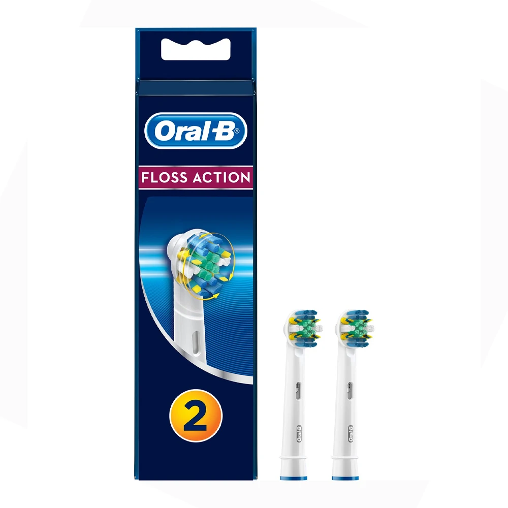 Насадки для электрической зубной щетки Oral-B CrossAction, набор из 2 насадок Насадки для электрической зубной щетки Oral-B CrossAction, набор из 2 насадок