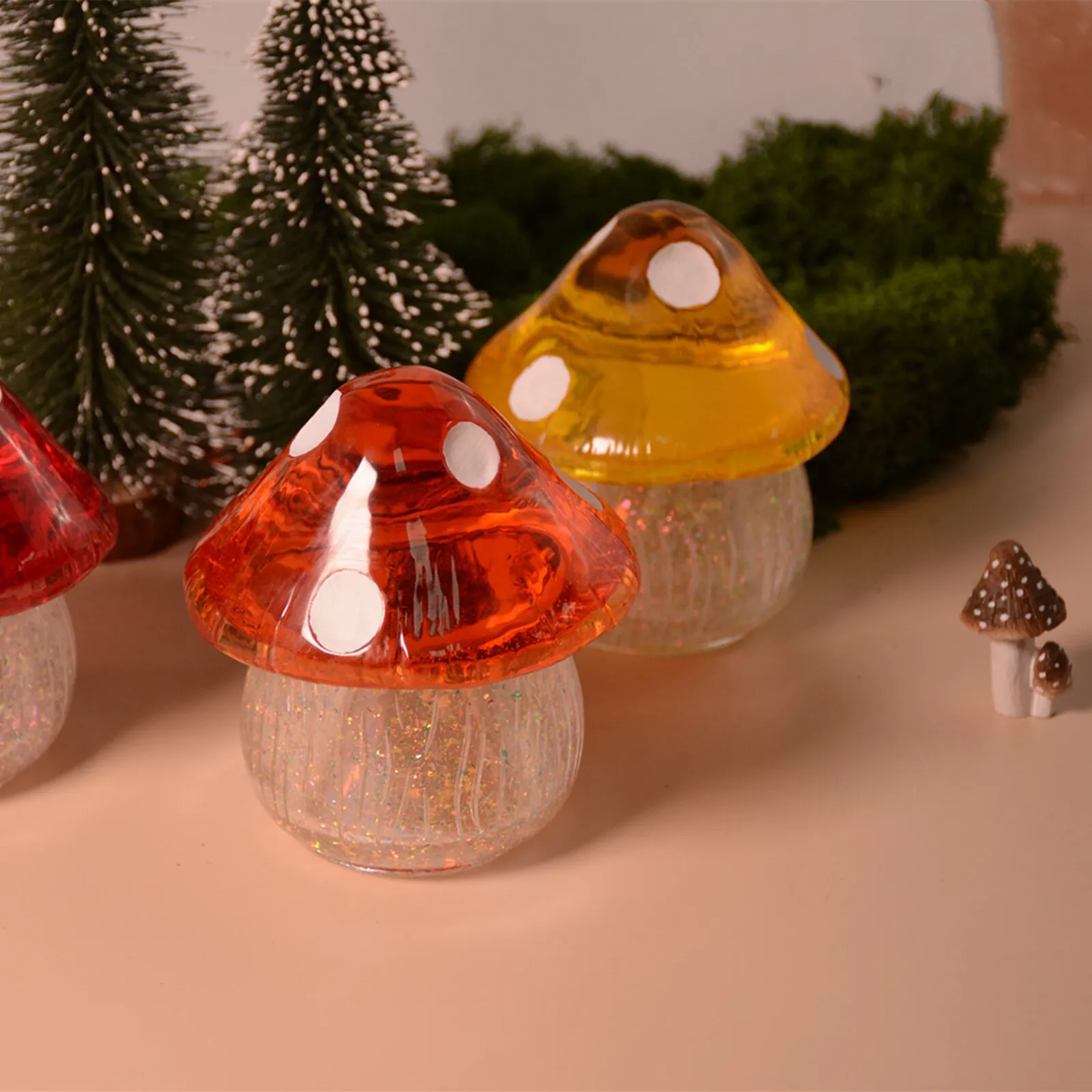 Форма из силиконовой смолы для изготовления грибных банок DIY для держателя и хранения ювелирных изделий