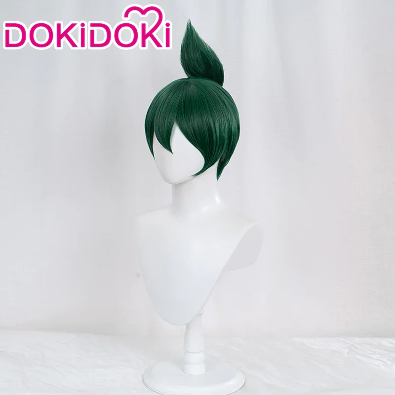 Kiriko парик игра Overwatch 2 косплей DokiDoki маска повязка Красная зеленые волосы