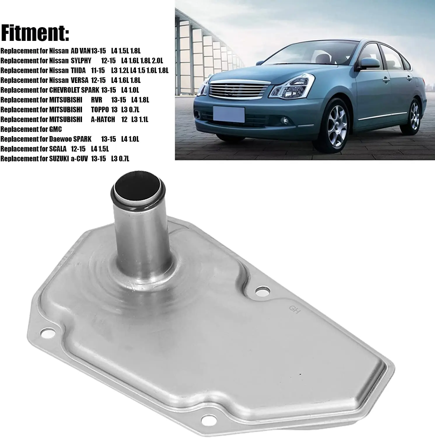 Прокладка охлаждающего фильтра коробки передач STPAT 31726-28X0A RE0F11A JF015E для Nissan Sentra Versa