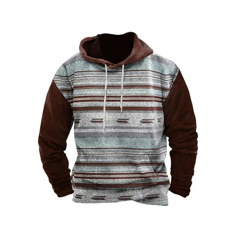 

Men's Outdoor Casual Western Style Print Hoodie