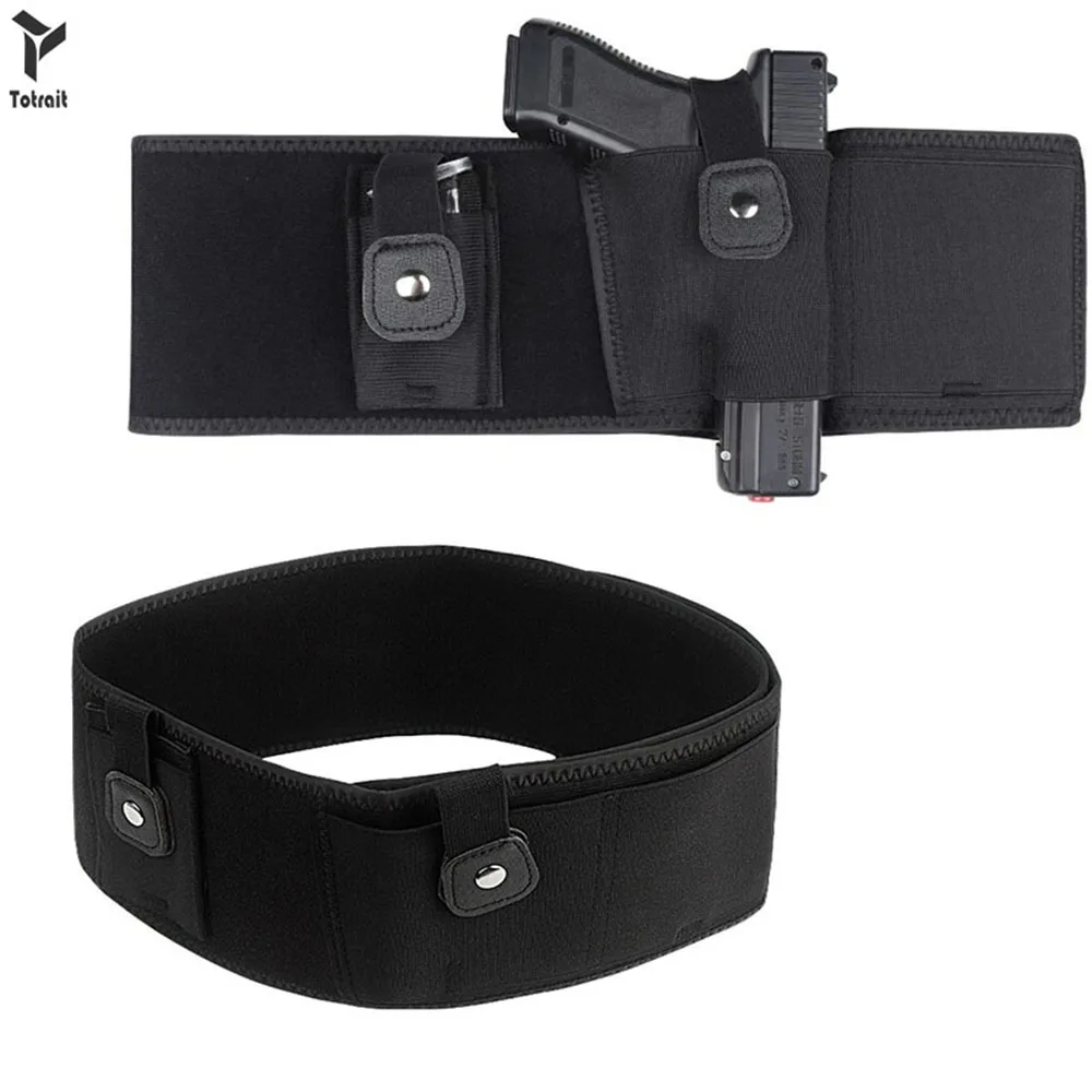 

Totrait Tactical New High Quality Right/Left Pistol Waist Belt Gun And Magazine Holster Hunting Gun Belt Holster