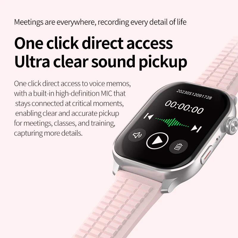 Фото Philips AI Smartwatch Bluetooth Call Смарт-часы с полным сенсорным экраном и записью голоса №2